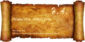 Homolka Adelina névjegykártya
